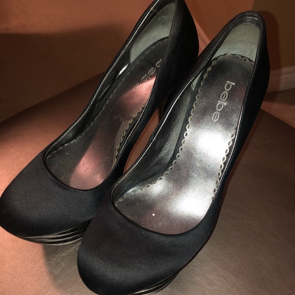 Black Bebe Heels - Picture 2 of 2